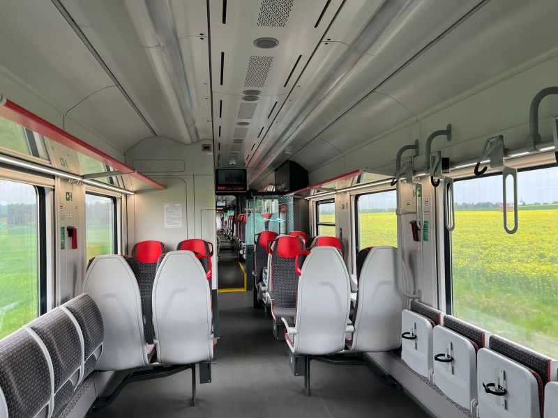 5/5 Pociąg 228M-001 w końcu wyjechał z warsztatu.