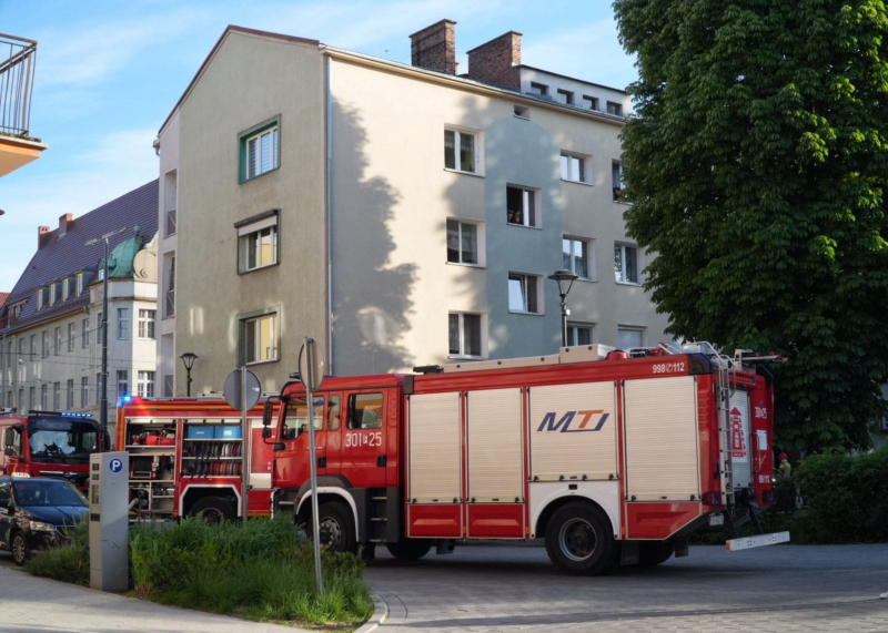 3/7 Pożar kuchni w bloku na Sikorskiego