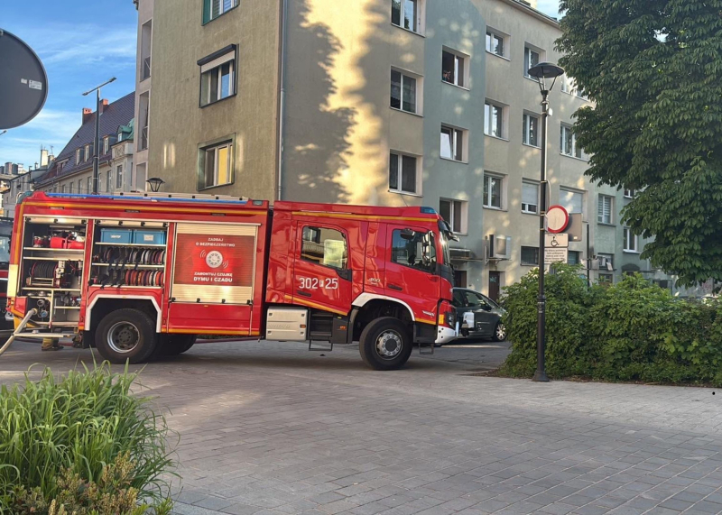 6/7 Pożar kuchni w bloku na Sikorskiego