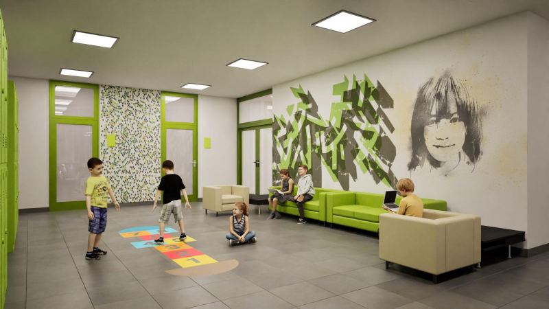13/13 Wizualizacja centrum wsparcia rodziny w Gorzowie