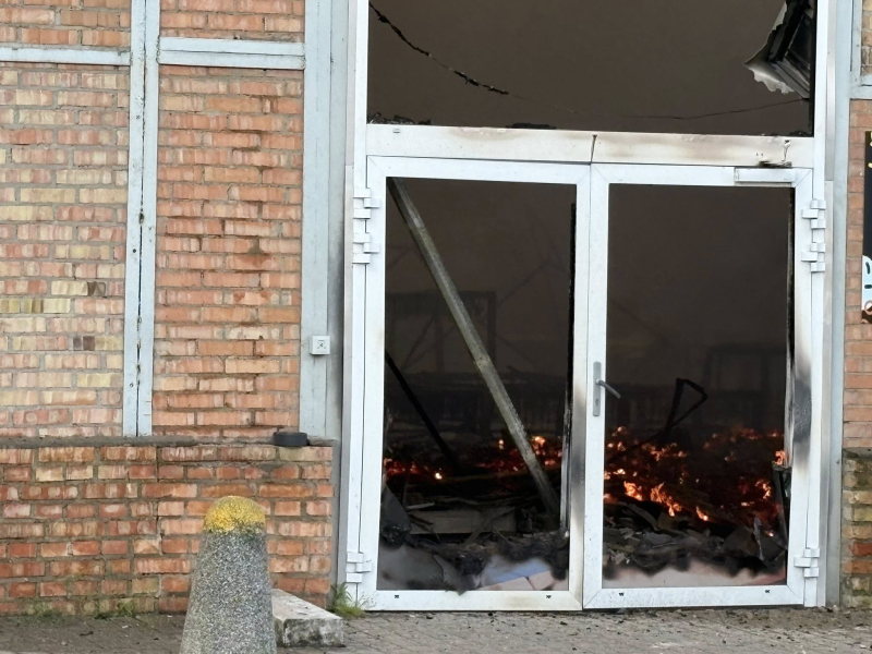 18/19 Pożar hali przy ul. Targowej w Gorzowie