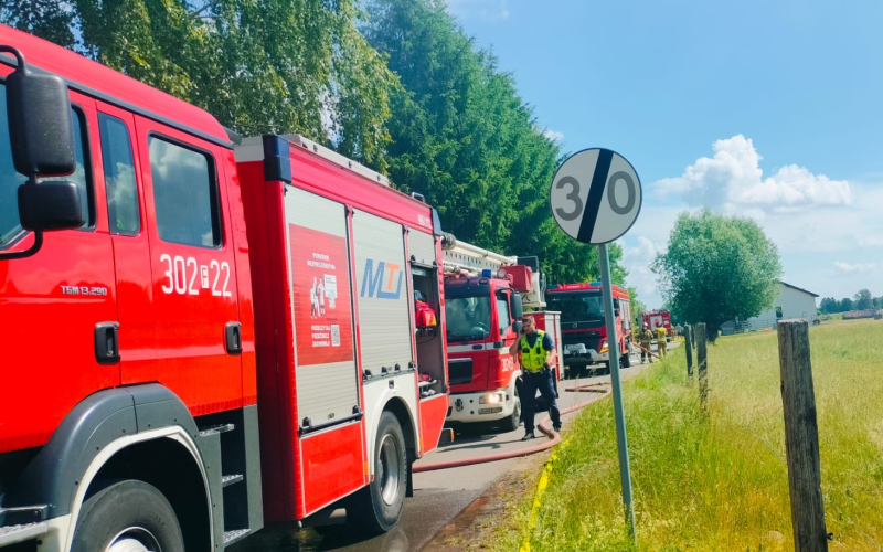 1/8 Pożar domu w Chwałowicach