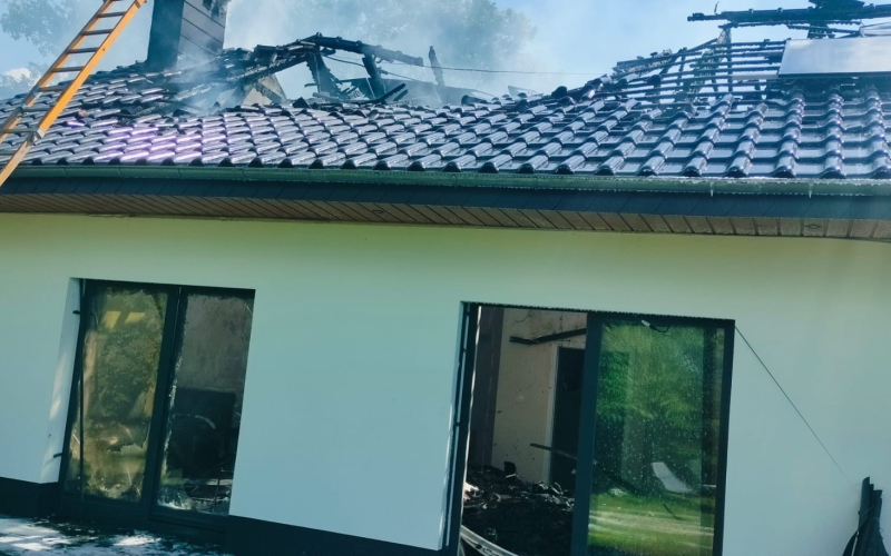 4/8 Pożar domu w Chwałowicach