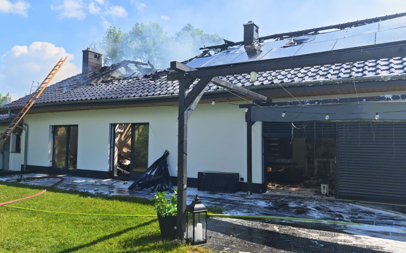 8/8 Pożar domu w Chwałowicach