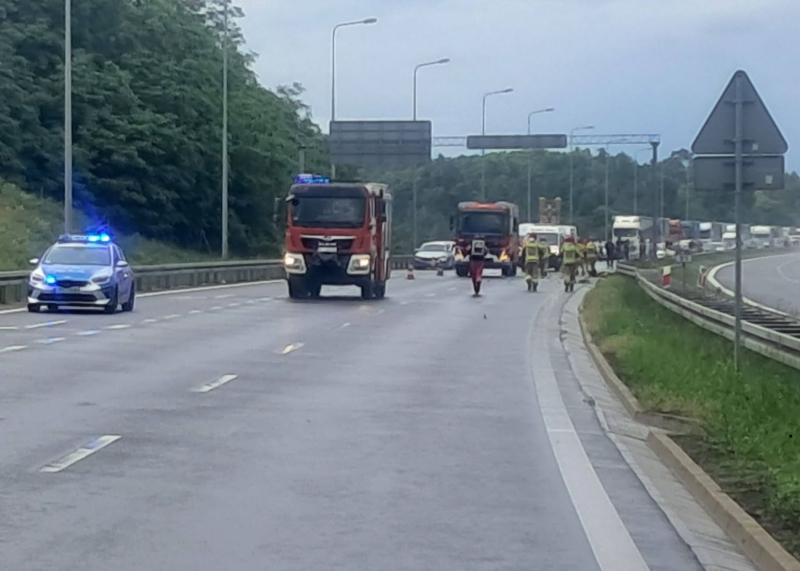 4/9 Wypadek na S3 na węźle Gorzów Zachód