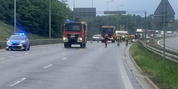 Wypadek na S3 na węźle Gorzów Zachód