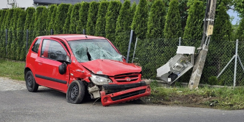 Zderzenie Hyundaia i Volkswagena w Kłodawie