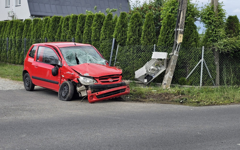 6/6 Wypadek w Kłodawie. Zderzenie Hyundaia i Volkswagena