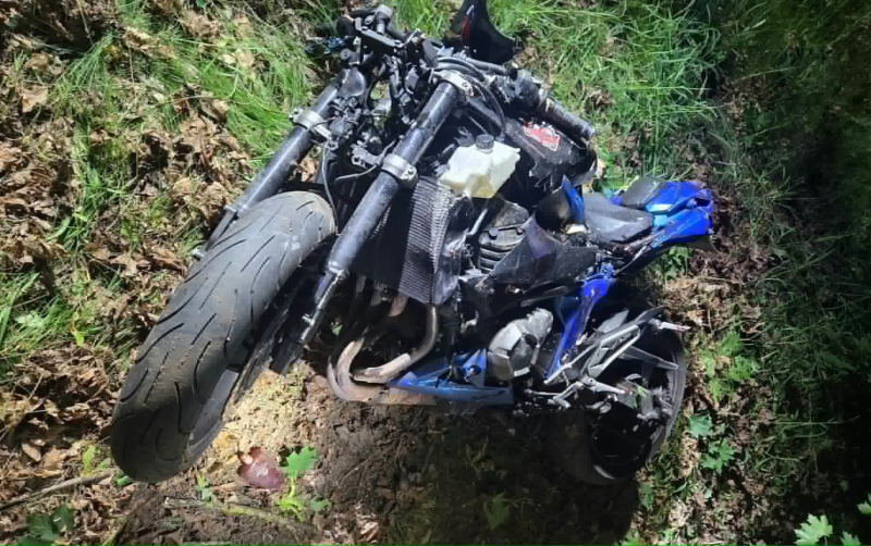 2/5 Śmiertelny wypadek motocyklisty na starej trójce Brzozowiec - Trzebiszewo