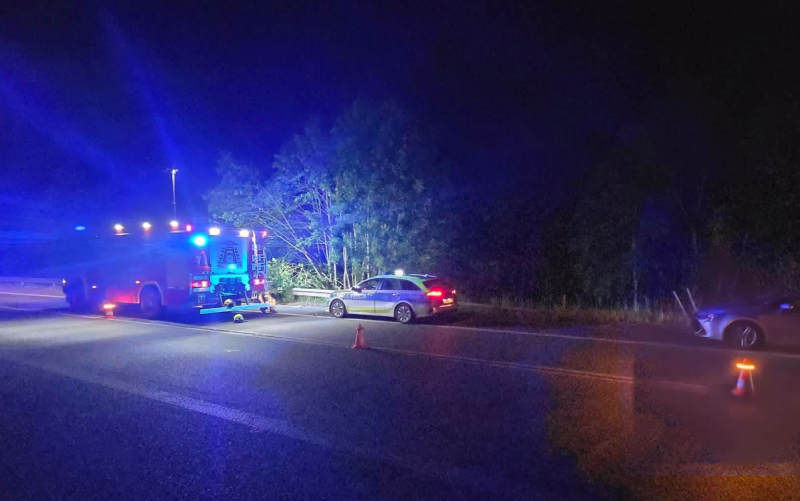 3/5 Śmiertelny wypadek motocyklisty na starej trójce Brzozowiec - Trzebiszewo