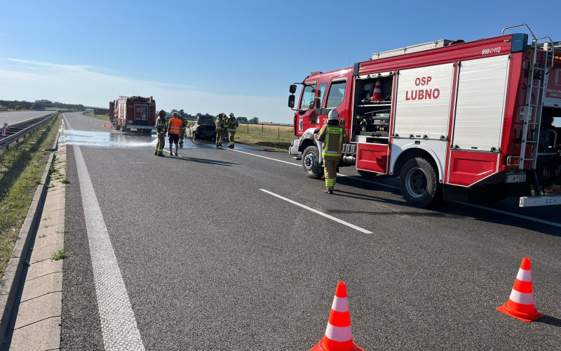6/12 Pożar Peugeota na S3 