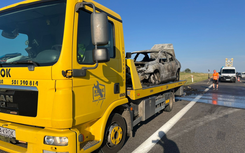 10/12 Pożar Peugeota na S3 