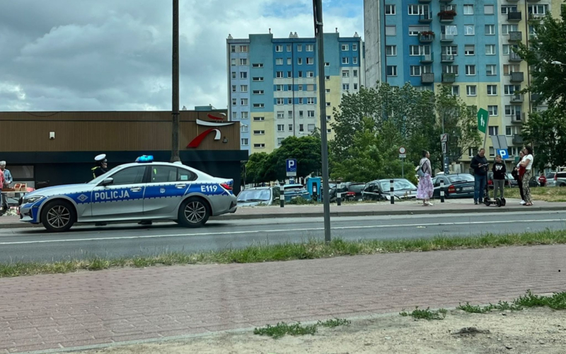 2/4 Potrącenie 13-latka na hulajnodze elektrycznej na Fredry w Gorzowie