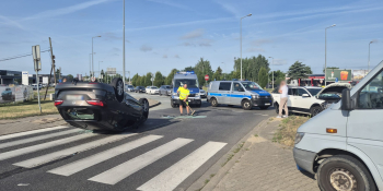 Wypadek na rondzie Kasprzaka
