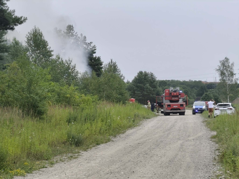 1/5 Pożar w budynku przy Jodłowej w Gorzowie