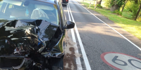 Wypadek na DK22. Pijany kierowca BMW
