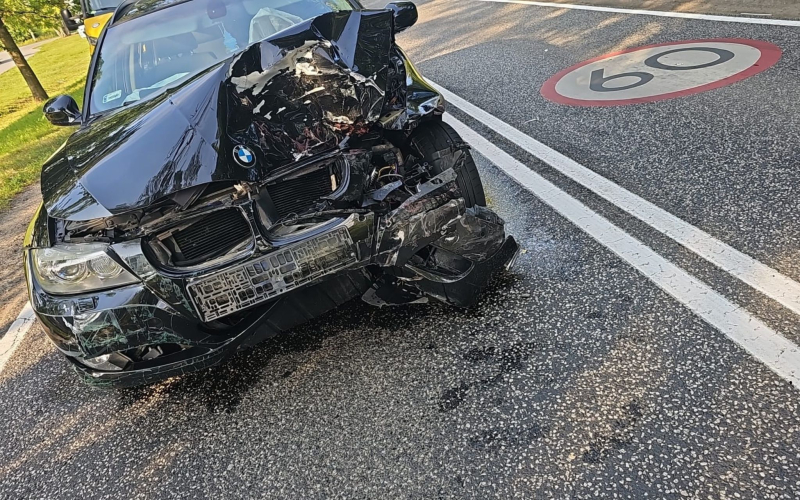 4/5 Wypadek na DK22. Pijany kierowca BMW