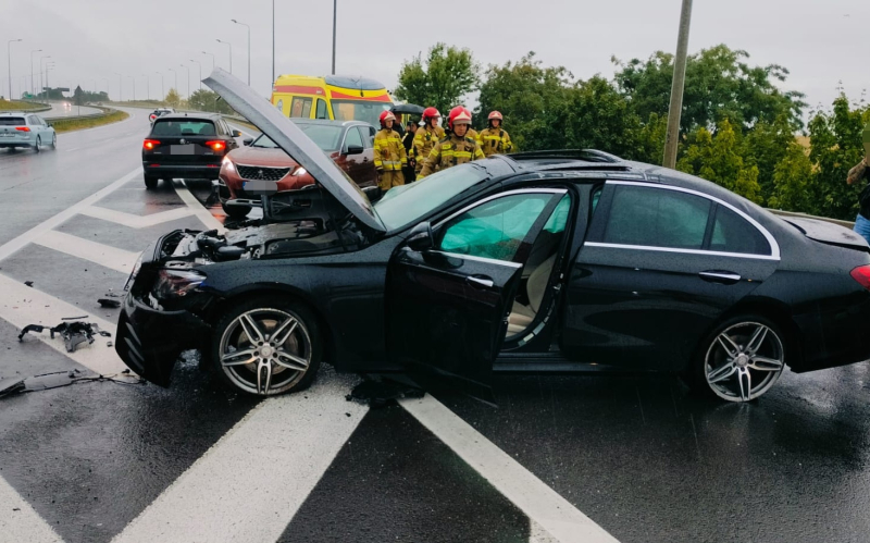 4/4 Zderzenie Mercedesa i Puegeota na S3 w Gorzowie