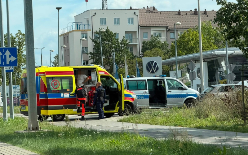 2/3 Zderzenie 13-latka na hulajnodze i Volkswagena na Myśliborskiej
