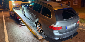 Pijany kierowca BMW zatrzymany na Walczaka