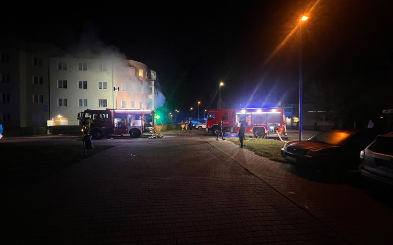 4/4 Pożar w bloku przy Budowlanych w Gorzowie