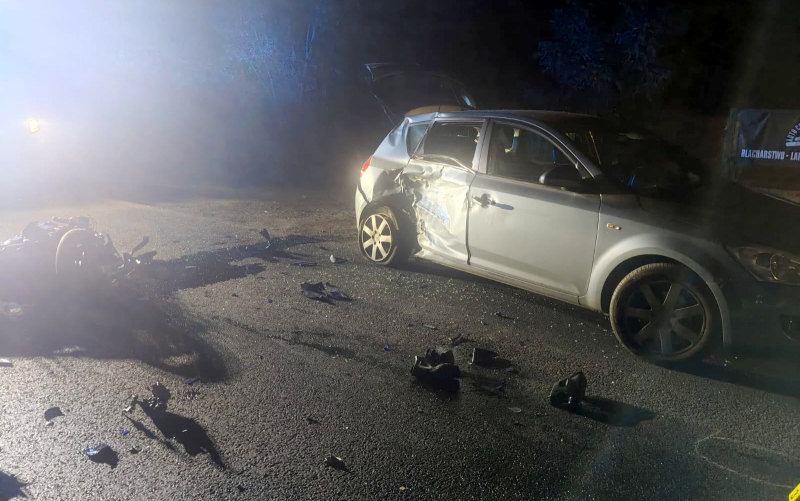 1/5 Śmiertelny wypadek motocyklisty na Kostrzyńskiej. Nie żyje policjant