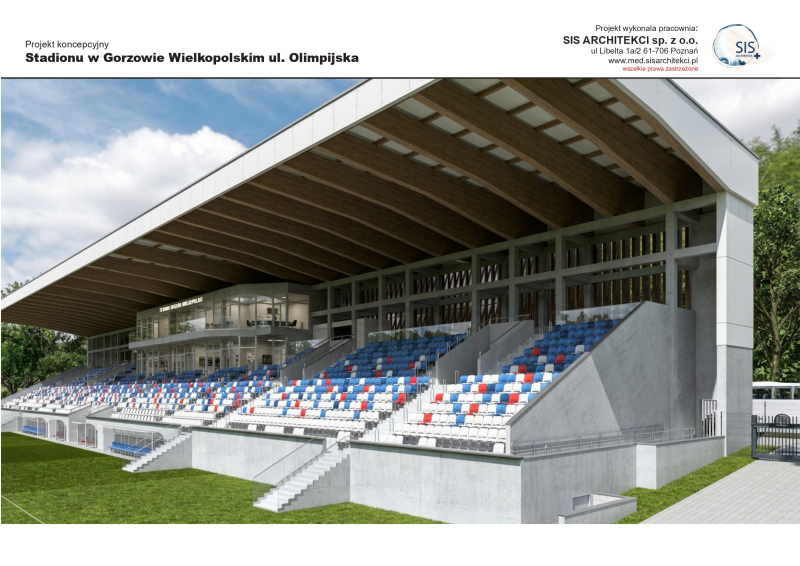 2/4 Projekt koncepcyjny stadionu piłkarskiego przy ul. Olimpijskiej w Gorzowie