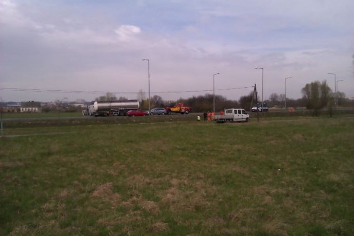 6/6 Kolizja cysterny na ul. Kasprzaka