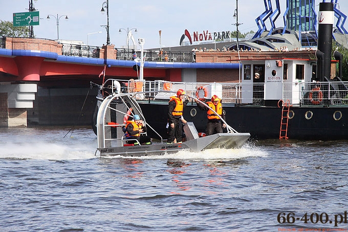 14/29 Gorzów:  Ćwiczenia ratownicze służb mundurowych na Warcie