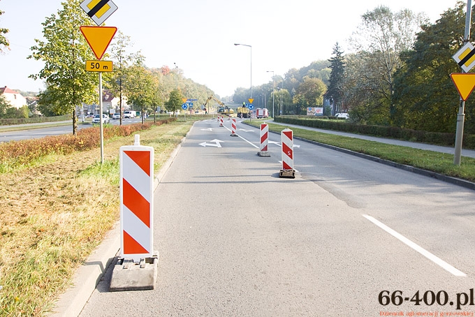 6/7 Gorzów: Zmniejszenie kopca na rondzie Wyszyńskiego