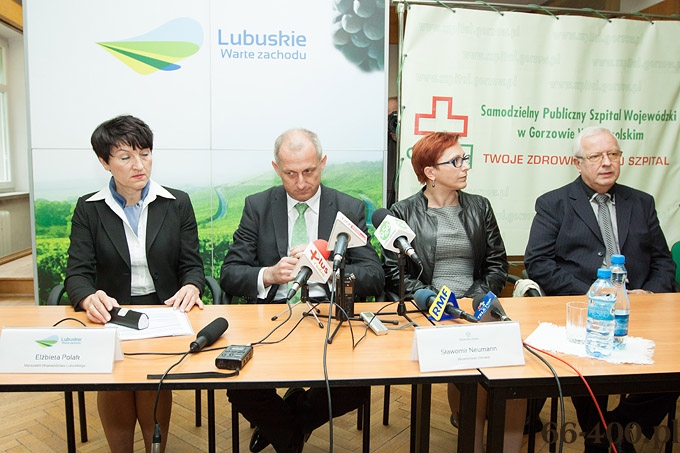 3/14 Gorzów: Konferencja wiceministra zdrowia Sławomira Neumanna w szpitalu