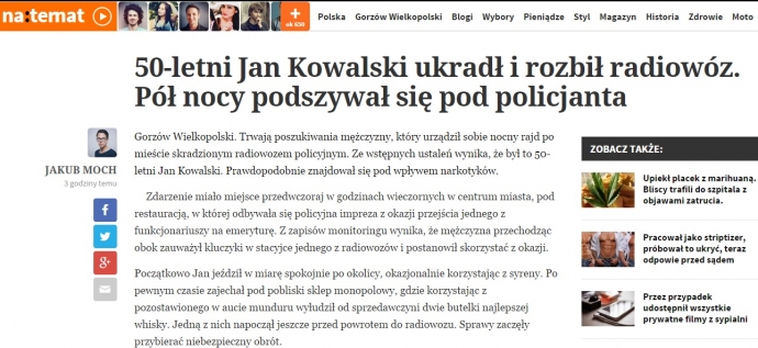 4/7 Generator Newsów, czyli fałszywe artykuły