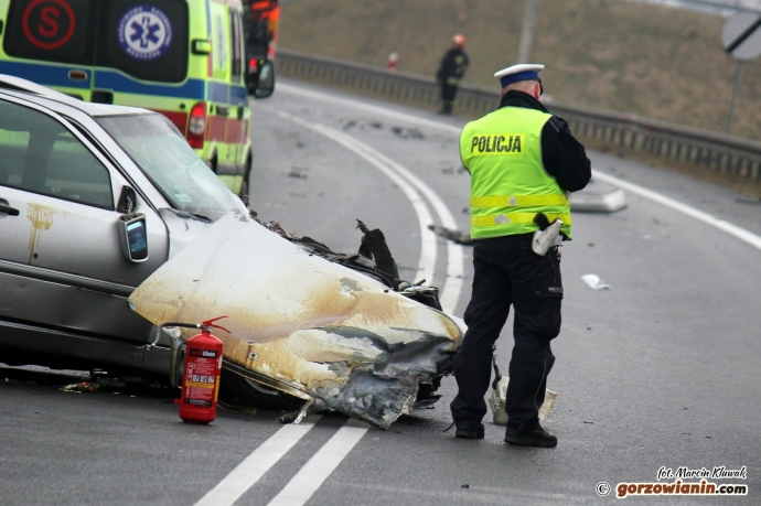 1/12 Wypadek na obwodnicy Gorzowa.