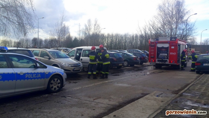 5/12 Gorzowscy strażacy uratowali psa z płonącego auta