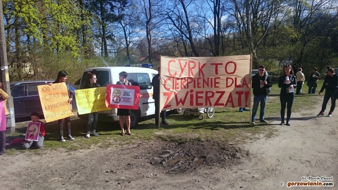 1/9 Protestowali pod cyrkiem