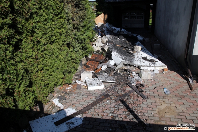 7/17 Spalony budynek przy Osiedlowej