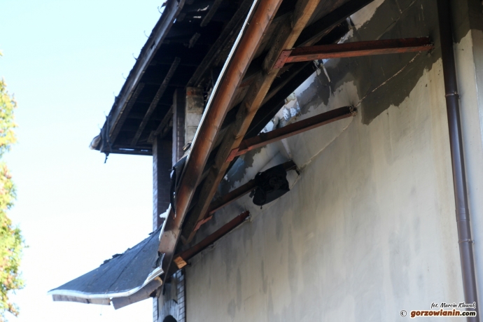 8/17 Spalony budynek przy Osiedlowej