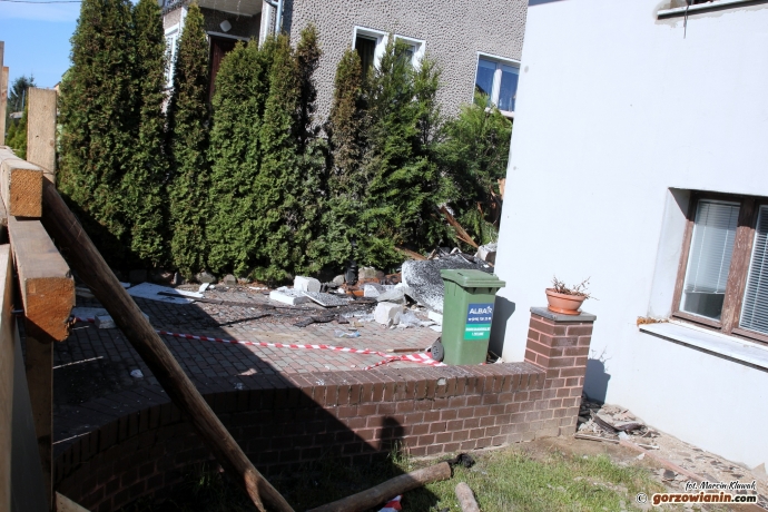 9/17 Spalony budynek przy Osiedlowej