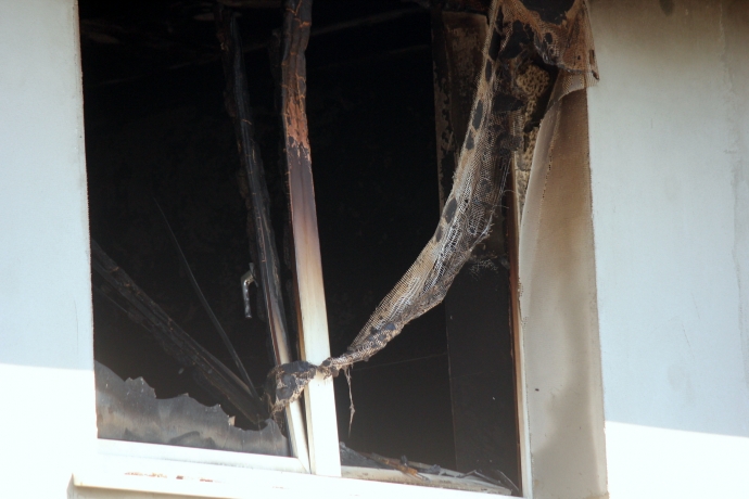 16/17 Spalony budynek przy Osiedlowej