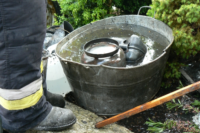 8/14 Pożar przy Kirkora