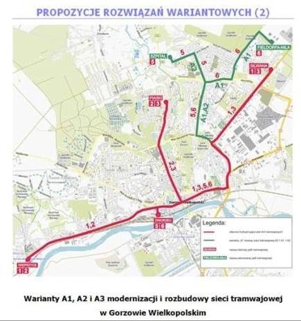 1/8 Koncepcje rozwoju linii tramwajowych