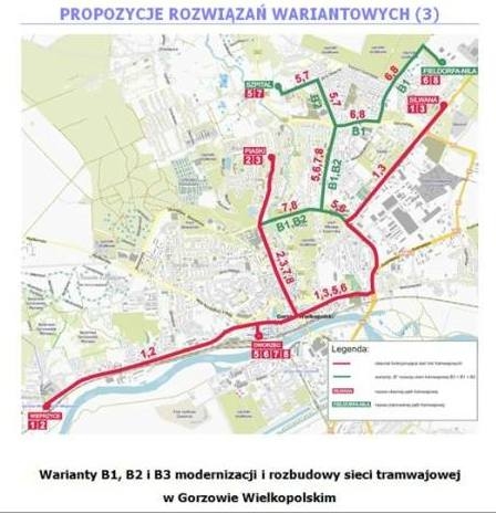 2/8 Koncepcje rozwoju linii tramwajowych