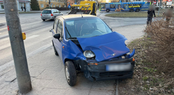 Zderzenie Daewoo Matiza z autobusem MZK Gorzów