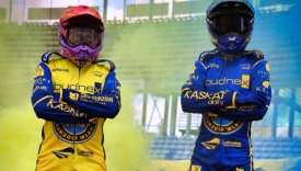 nowe kevlary Stal Gorzów 2026 żółto niebieskie stroje żużlowe PGE Ekstraliga prezentacja drużyny Oskar Paluch Hubert Jabłoński żużlowcy Stali Gorzów