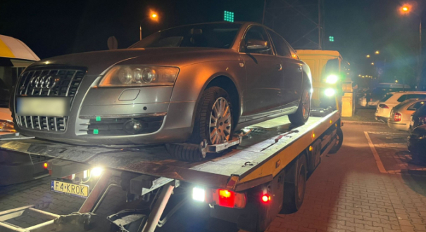 Odholowanie audi na lawetę Gorzów ulica Korczaka pijany kierowca 2 promile alkoholu osiedle Staszica wyrok sądu tryb przyspieszony policja Gorzów 2026