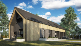 Wizualizacja projektu domu parterowego