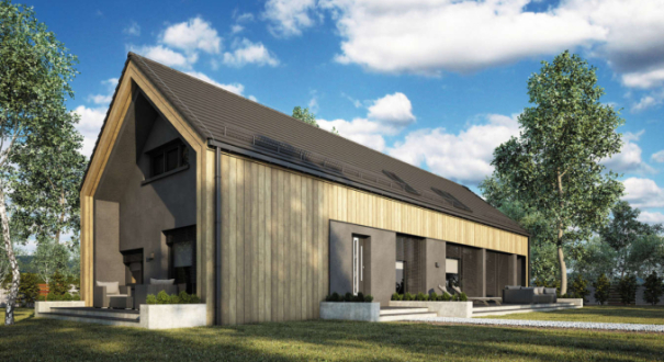 Wizualizacja projektu domu parterowego