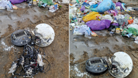 pożar śmieciarki Gorzów Inneko Walczaka 2026 wybuch baterii w śmieciarce Gorzów Magnolia Park strażacy akcja gaśnicza