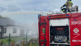 Strażacki Śmigus-Dyngus OSP Kłodawa pod Gorzowem 2026 akcja polewania dachów domów na szczęście oraz zbiórka funduszy na specjalistyczny sprzęt