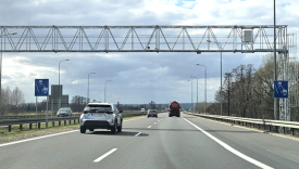 odcinkowy pomiar prędkości droga ekspresowa S3 Gorzów bramownica systemu odcinkowy pomiar prędkości Gorzów S3 obwodnica miasta urządzenia Głównego Inspektoratu Transportu Drogowego na trasie Gorzów Szczecin